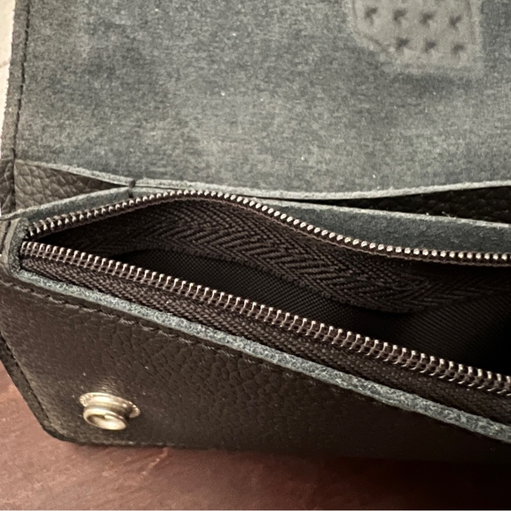 Harley Davidson Black Leather Chain Long Wallet - Picture 9 of 12